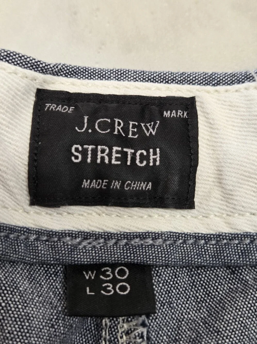 J. Crew Stretch 484 Slim Gray Casual Pants Size 30